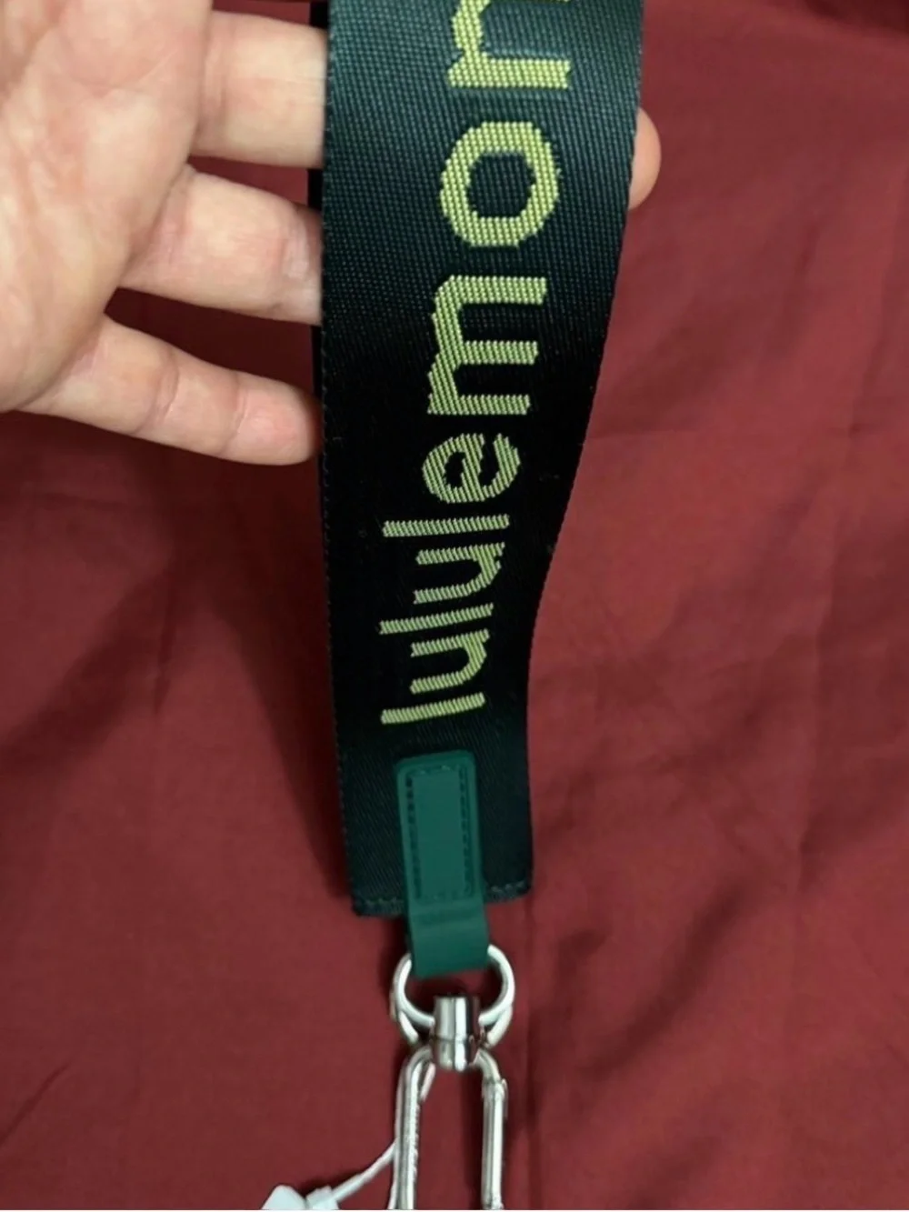 Green color keychain